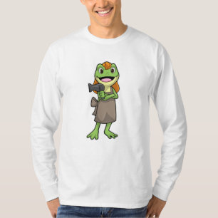 T-shirt Grenouille en coiffeur avec sèche-cheveux