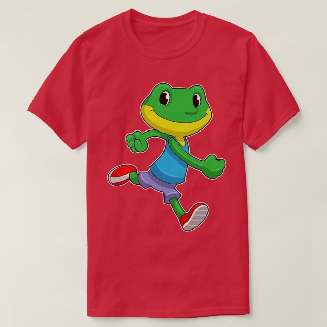 T-shirt Grenouille En Coureur (Design devant)