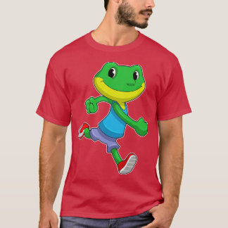 T-shirt Grenouille En Coureur