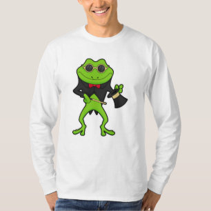 T-shirt Grenouille en magicien avec baguette magique & Cas