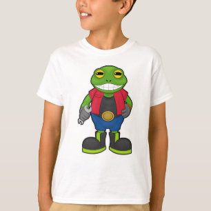 T-shirt Grenouille en mécanique avec spanner