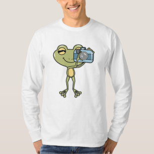 T-shirt Grenouille en photographe avec caméra