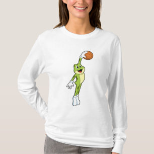 T-shirt Grenouille en tant que joueur de basket-ball avec