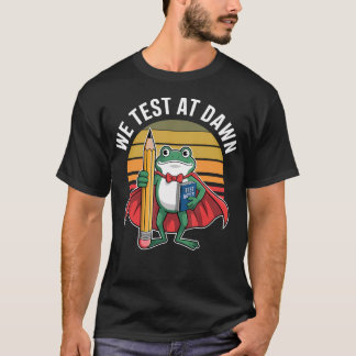 T-shirt Grenouille Enseignante Nous Testons à l'Aube Coord