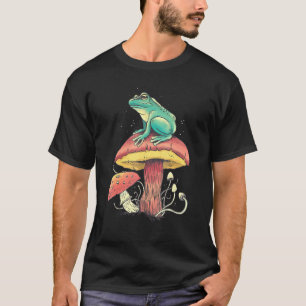T-shirt Grenouille Esthétique Champignons de la forêt
