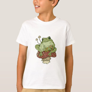 T-shirt Grenouille et champignons Cute Cottagecore Funny T