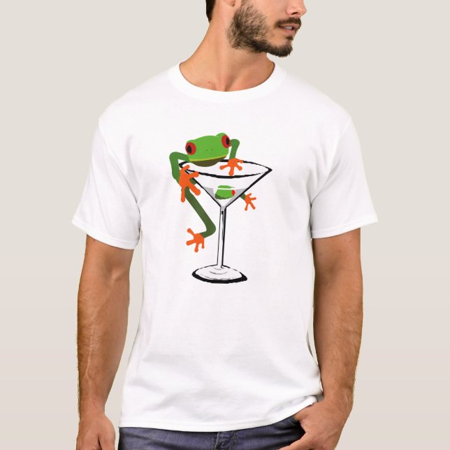 T-shirt Grenouille et Martini (Devant)