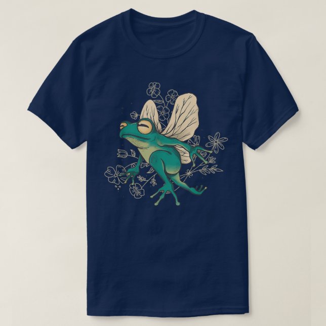 T-shirt Grenouille Fée Avec Ailes (Design devant)