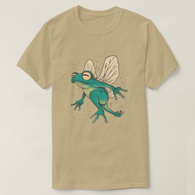 T-shirt Grenouille Fée Avec Ailes (Design devant)
