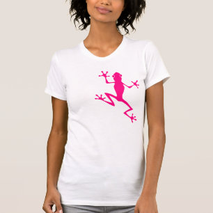 T-shirt Grenouille fuchsia