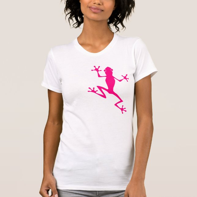 T-shirt Grenouille fuchsia (Devant)