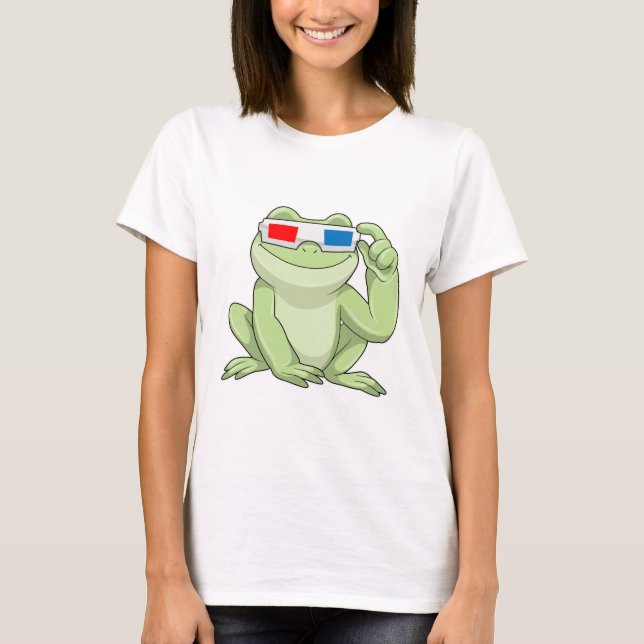 T-shirt Grenouille Glasses (Devant)
