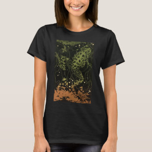 T-shirt Grenouille Goblincore de l'ère victorienne nageant
