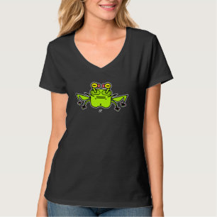 T-shirt Grenouille Grincheuse Créature de Dessin Animé Étr