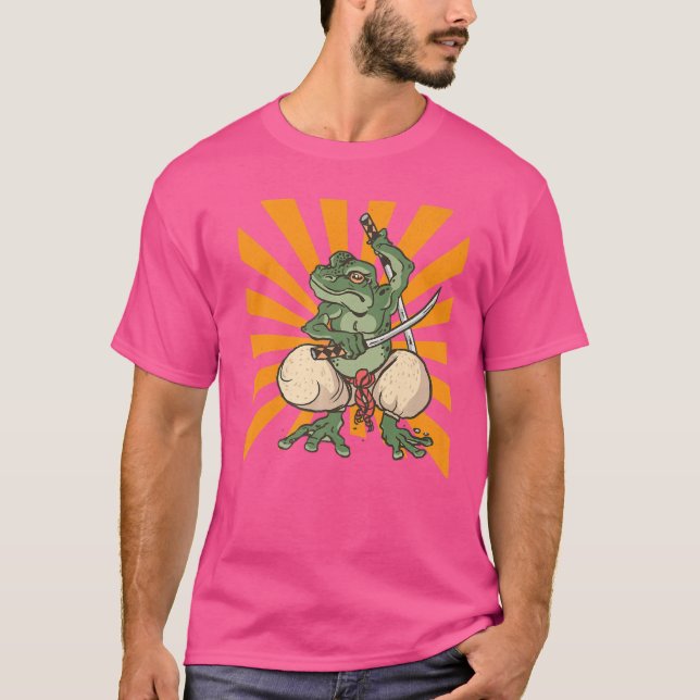 T-shirt Grenouille guerrière Samurai (Devant)