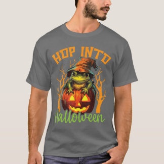 T-shirt Grenouille Halloween Scary Trick Ou Treat Éffrayan