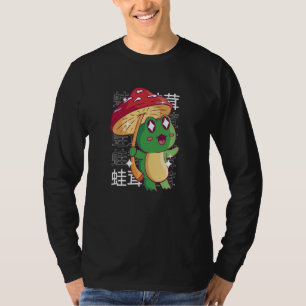 T-shirt Grenouille heureuse Champignon Japonais Kawaii Mig