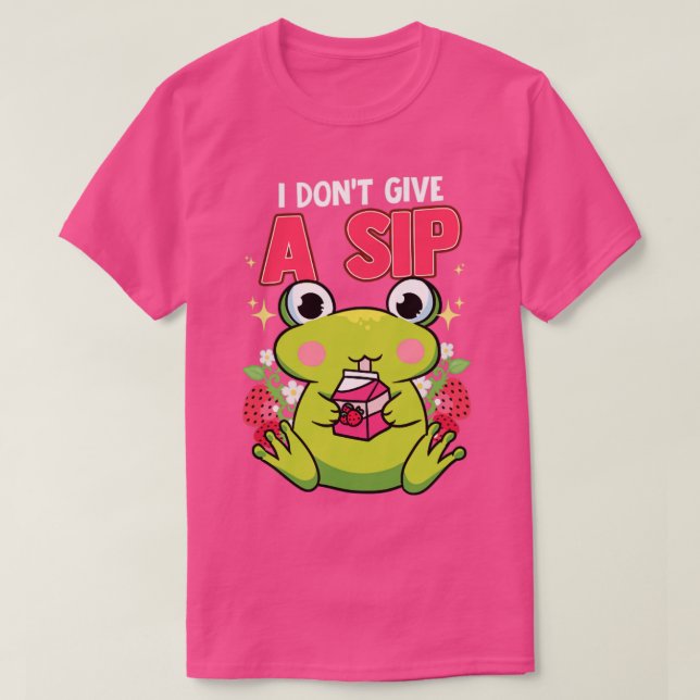 T-shirt Grenouille Humour Drôle Je Ne Donne Pas De Sip (Design devant)
