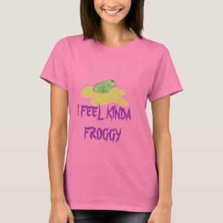 T-shirt Grenouille, JE SENS KINDA FROGGY