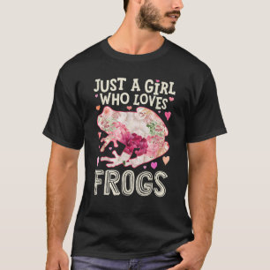 T-shirt Grenouille Juste Une Fille Qui Aime Les Grenouille