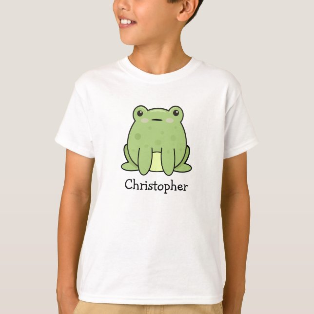 T-shirt Grenouille Kawaii, crapaud Personnalisé (Devant)