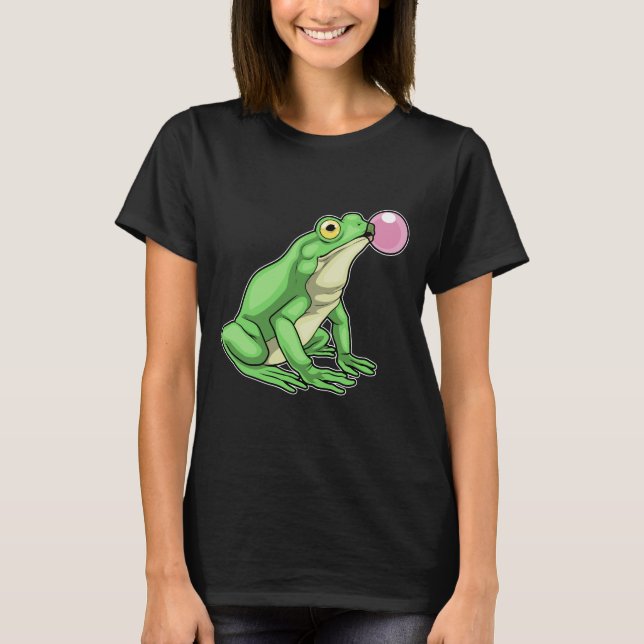T-shirt Grenouille mâchant du chewing-gum (Devant)