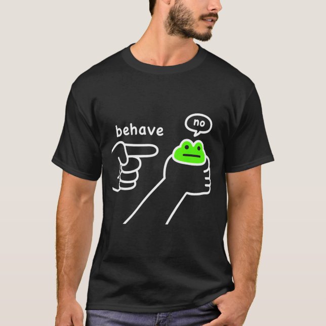 T-shirt Grenouille malhonnête Mème de grenouille drôle Ne  (Devant)