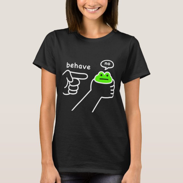 T-shirt Grenouille malhonnête Mème de grenouille drôle Se  (Devant)