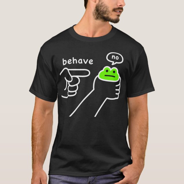 T-shirt Grenouille malhonnête Mème de grenouille drôle Se  (Devant)