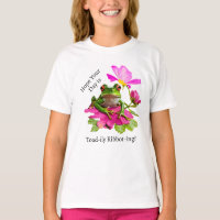 Grenouille mignonne ou tourte de crapaud sur fleur