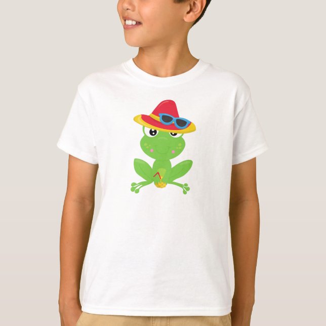 T-shirt Grenouille mignonne, Petite grenouille, Grenouille (Devant)