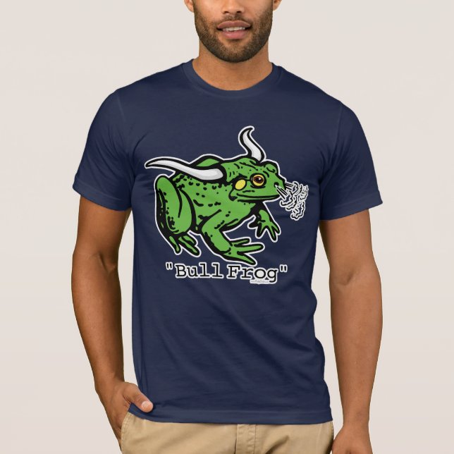 T-shirt Grenouille mugissante de grenouille de Taureau par (Devant)