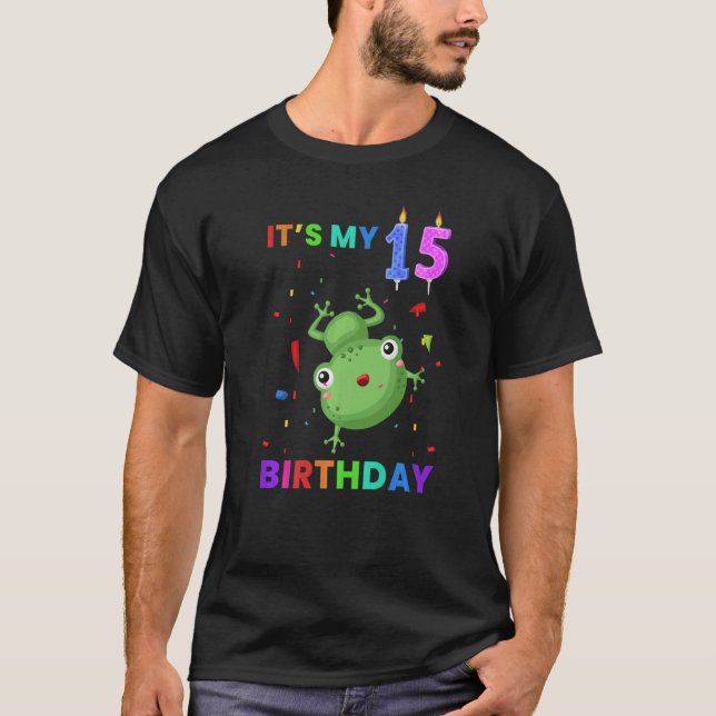 T-shirt Grenouille mûre 15e Anniversaire Grenouilles Graph (Devant)
