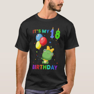 T-shirt Grenouille mûre 18e Anniversaire Grenouilles Graph