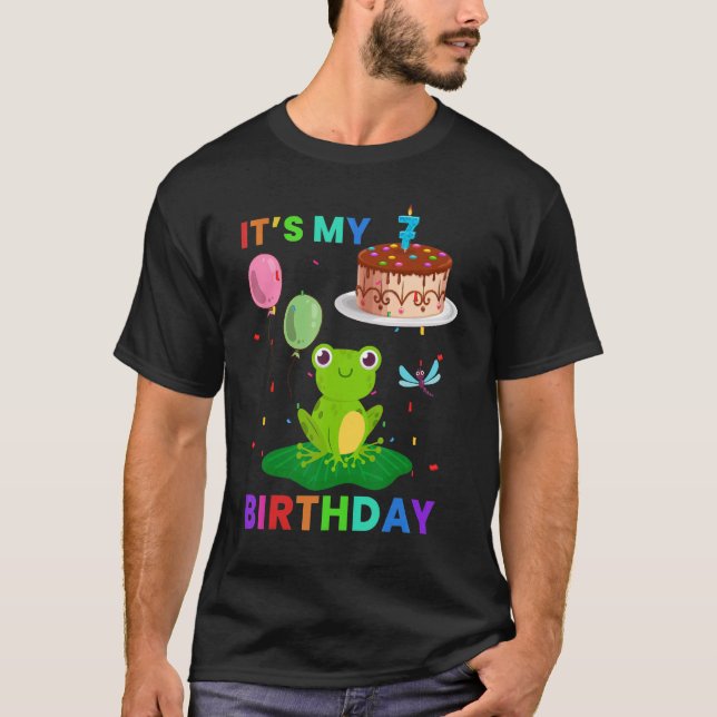 T-shirt Grenouille mûre 8 Anniversaire Grenouilles Graphiq (Devant)