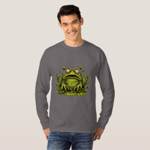 T-shirt Grenouille Mutante Toxique Effrayante Manches Long
