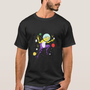 T-shirt Grenouille non binaire dans l'espace Fierté non bi