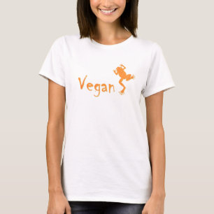 T-shirt Grenouille orange végétalienne