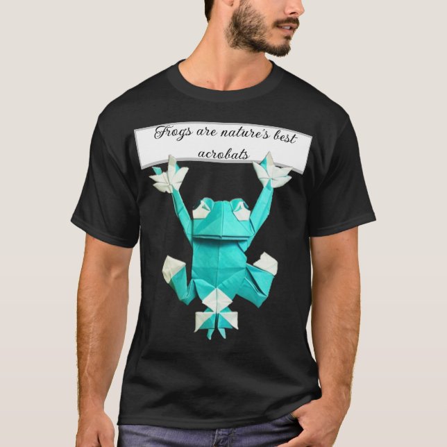 T-shirt grenouille origami (Devant)