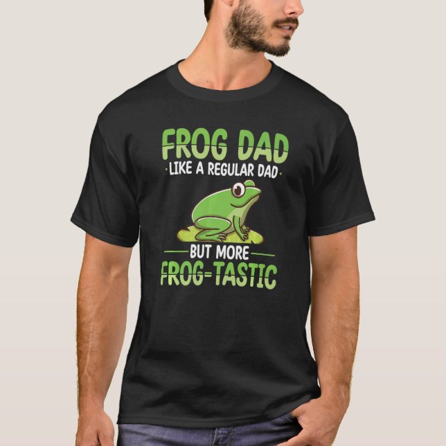 T-shirt Grenouille Papa Chasse Design Toad Gigger Grenouil (Devant)
