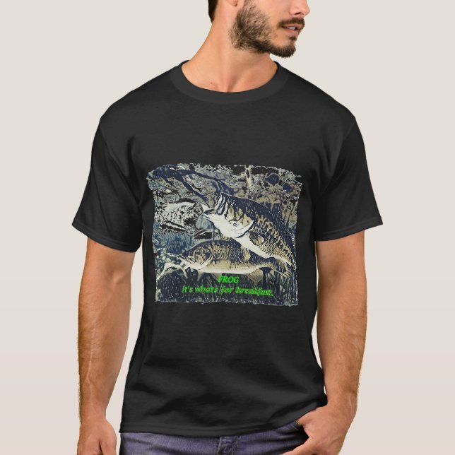 T-shirt Grenouille pour petit déjeuner (Devant)