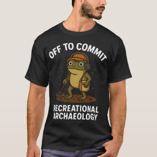 T-shirt Grenouille qui s'apprête à pratiquer l'archéologie