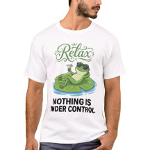 Grenouille relaxante sur un nénuphar