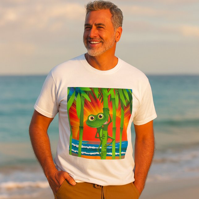 T-shirt grenouille sur Bambou Mens (Créateur téléchargé)