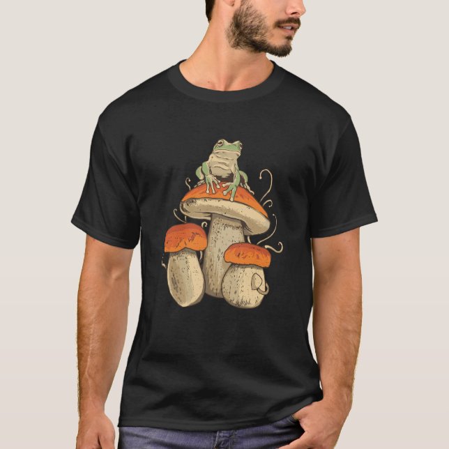 T-shirt Grenouille sur champignon (Devant)