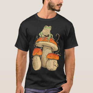 T-shirt Grenouille sur champignon cottagecore hommes femme