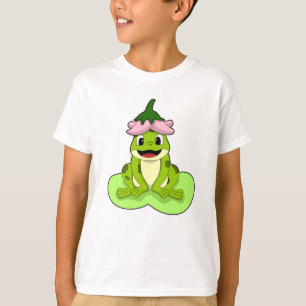 T-shirt Grenouille sur la feuille