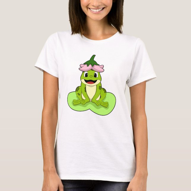 T-shirt Grenouille sur la feuille (Devant)