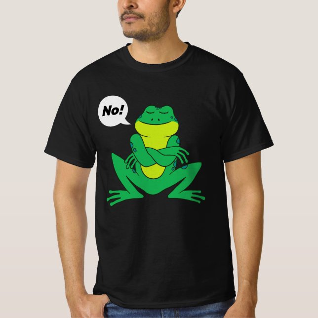 T-shirt Grenouille têtue Pas De Citation (Devant)