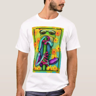 T-shirt Grenouille trop fraîche de marguerite